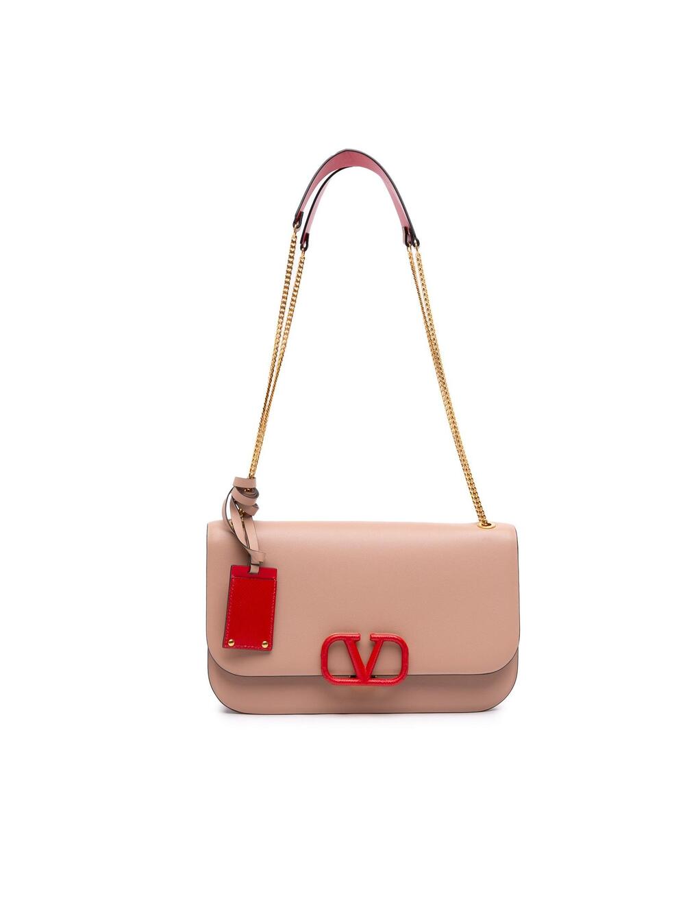 Valentino Medium Leather Vlock Shoulder #365152V77B